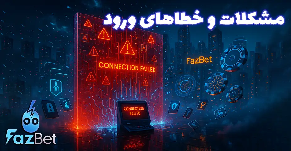 مشکلات رایج در ورود به فاز بت (FazBet)